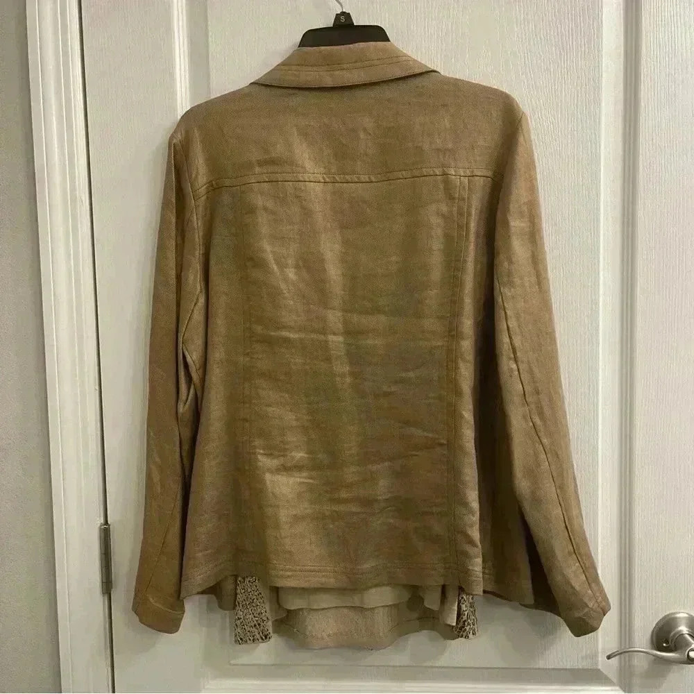 Gold Shimmer Jacket and Tank Top by Chico’s - Picture 7 of 11